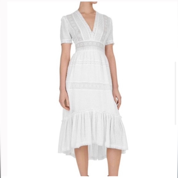 The Kooples Maxi dress lacy dots size small - Picture 5 of 7